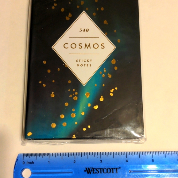 Space theme stationery set: sticky notes, stickers, paperclips - Picture 7 of 16